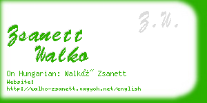 zsanett walko business card